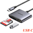UGREEN 80798 USB-C to SD TF Plus USB 2.0 Memory Card Reader CM387 image