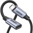 UGREEN 80810 USB-C Male to Female Gen2 5A Braided Cable 0.5m (Black)#US372 image