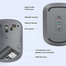 UGREEN 90373 Portable Wireless Mouse (Gray) MU001 image