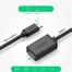 UGREEN US133(10396) Micro USB Male to USB-A Female Cable with OTG Nickel Plating 15cm (Black) image