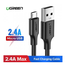 UGREEN USB 2.0 A to Micro USB Cable Nickel Plating - 0.25M(Black) image