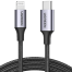 UGREEN USB-C to Lightning M/M Cable Aluminum Shell Braided 1m image