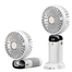 USB Handheld Mini Fan Foldable Portable Neck Hanging Fans 5 Speed USB Rechargeable Fan with Phone Stand and Display Screen image