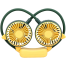 USB Rechargeable Wearable Neckband Fan image