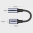 Ugreen 30756 Lightning M/F Round Cable Aluminum Shell with Braided 10cm (Black) image
