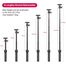 Ulanzi MT-34 Extendable Pole Tripod, Selfie Stick with 2 in 1 Phone Clamp image