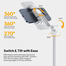 Ulanzi TT88 Magnetic Extendable Selfie Stick Tripod with Camera Clamp Mount for iPhone image