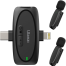 Ulanzi V6 3 In 1 Wireless Lavalier Microphone For iPhone Android Camera image