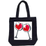 Unisex Top Handle Tote Canvas Bag With Zipper For Man And Women image