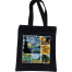 Unisex Top Handle Tote Canvas Bag With Zipper For Man And Women image