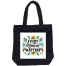 Unisex Top Handle Tote Canvas Bag With Zipper For Man And Women image