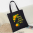 Unisex Top Handle Tote Canvas Bag With Zipper And Pocket for Man and Women image