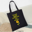Unisex Top Handle Tote Canvas Bag With Zipper And Pocket For Man And Women image
