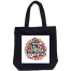 Unisex Top Handle Tote Canvas Bag With Zipper For Man And Women image