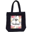 Unisex Top Handle Tote Canvas Bag With Zipper For Man And Women image