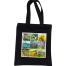 Unisex Top Handle Tote Canvas Bag With Zipper For Man And Women image
