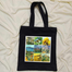 Unisex Top Handle Tote Canvas Bag With Zipper For Man And Women image