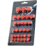 Universal 30 Pcs Bolt Screw Cover Cap For Motorbike Ornamental Molding - Red Color image