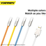 VDENMENV D52T 3.6A Super Fast Charging Data Cable OD 6.0mm 1Meter Type-C image