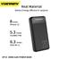 VDENMENV DP10 Dual USB And Type C 20000 mAh Power bank with 5V 2.1A Output image