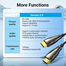 VENTION ALABV Optical HDMI Male to Male HD Cable 40M Black Zinc Alloy Type image