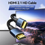 VENTION ALGLG Cotton Braided HDMI-A Male to Male HD Cable 8K 1.5M Blue Aluminum Alloy Type image