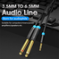 VENTION BACBI 3.5mm TRS Male to Dual 6.35mm Male Audio Cable 3M Black image