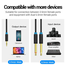 VENTION BACBI 3.5mm TRS Male to Dual 6.35mm Male Audio Cable 3M Black image