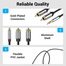VENTION BCFBG 3.5mm Male to 2RCA Male Audio Cable 1.5M Black Metal Type image