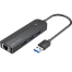 VENTION CHNBB 3-Port USB 3.0 Hub with Gigabit Ethernet Adapter 0.15M Black image