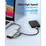 VENTION CNBHB Type-C To HDMI/USB3.0x3/PD Converter 0.15M Gray Metal Type image