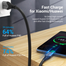 VENTION COFHF USB-C to USB 2.0-A 1M Fast Charging Cable Gray image