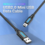VENTION COMBG USB 2.0 A Male to Mini-B Male Cable 1.5M Black PVC Type image