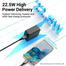 VENTION FACB0-US 1-port USB 22.5W Wall Charger Black image