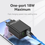 VENTION FBAB0-EU Two-Port USB 18/18W Wall Charger Black image