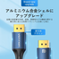 VENTION HCELG Cotton Braided DP Male to Male HD Cable 8K 1.5M Blue Aluminum Alloy Type image