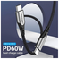 VENTION TADHD USB 2.0 C Male to C Male 0.5M Cable Gray image