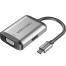 VENTION TFAHB Type-C To HDMI/VGA/USB3.0/PD Converter 0.15M Gray Metal Type image