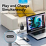 VENTION TFKHB USB-C To HDMI/VGA/USB 3.0x3/RJ45/PD Docking Station 0.15M Gray Mirrored Surface Type image