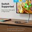 VENTION TFKHB USB-C To HDMI/VGA/USB 3.0x3/RJ45/PD Docking Station 0.15M Gray Mirrored Surface Type image