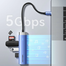 VENTION TGESB USB-C To HDMI/USB 3.0 x 3/PD Docking Station 0.15M Blue Aluminum Alloy Type image