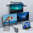 VENTION TPUH0 USB-C To DP/HDMI x 2/USB 3.2 Gen 2 Type-C/USB 3.2 Gen 2 Type-A x 2/USB 3.2 Gen 1 Type- C/USB 3.0/USB 2.0 x 2/RJ45/SD/TF/3.5mm TRRS/PD MST Docking Station Gray Vertical Aluminum Alloy Type image
