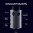 VENTION TQWHB USB-C To DP/HDMI x 2/USB 3.0 x 2/USB 2.0/RJ45/SD/TF/PD MST Docking Station 0.15M Gray Aluminum Alloy Type image