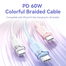 VENTION TRCSH USB 2.0 Type-C to Type-C 3A 2M Cable Blue image
