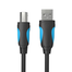 VENTION VAS-A16-B150 USB2.0 A Male to B Male Print Cable 1.5M Black image