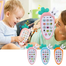 VGRASSP Radish Style Cute Rabbit Face Pretend Play Cell Phone Toy image