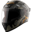 Vega Bolt Superhero Black Grey Helmet image