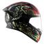 Vega Bolt Wild Dull Black Green Helmet image