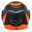 Vega Crux Dx Checks Dull Black Orange Helmet image