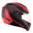 Vega Crux Dx Checks Dull Black Red Helmet image
